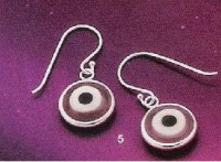 PENDIENTES DE PLATA OJO TURCO 