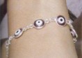 PULSERA DE PLATA OJO TURCO 