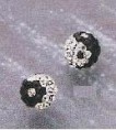 PENDIENTES DE PLATA DEL YIN Y EL YANG SIMBOLO DE LA VIDA 